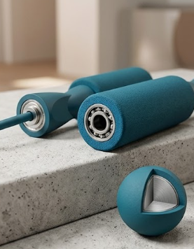 KYNEX Pro SpaceJump – Cordless Weighted Jump Rope for Indoor Fitness