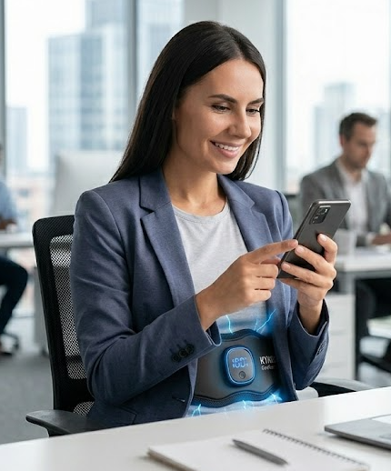 KYNEX CorePulse Pro — EMS Abs Toning Belt for Core Strength & Fat Burn